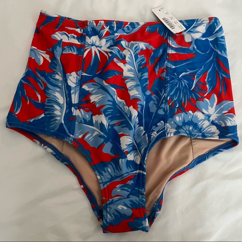 NWT Jcrew multi-colored bikini bottom - size extra small